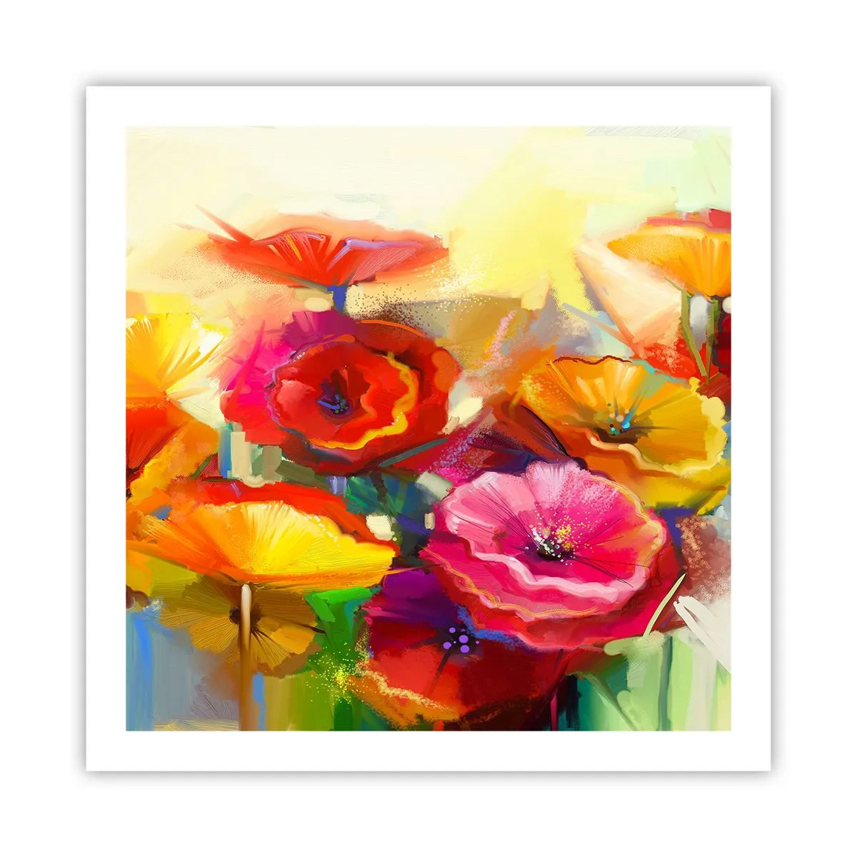 Poster - Nu numai roșu - 60x60 cm