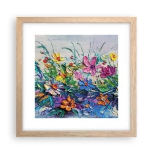 Poster în ramă de stejar deschis - Nu este deloc o natură moartă - 30x30 cm