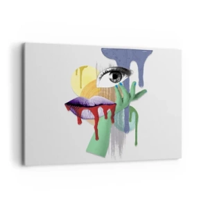 Tablou pe pânză - Portret deconstruit - 100x70 cm