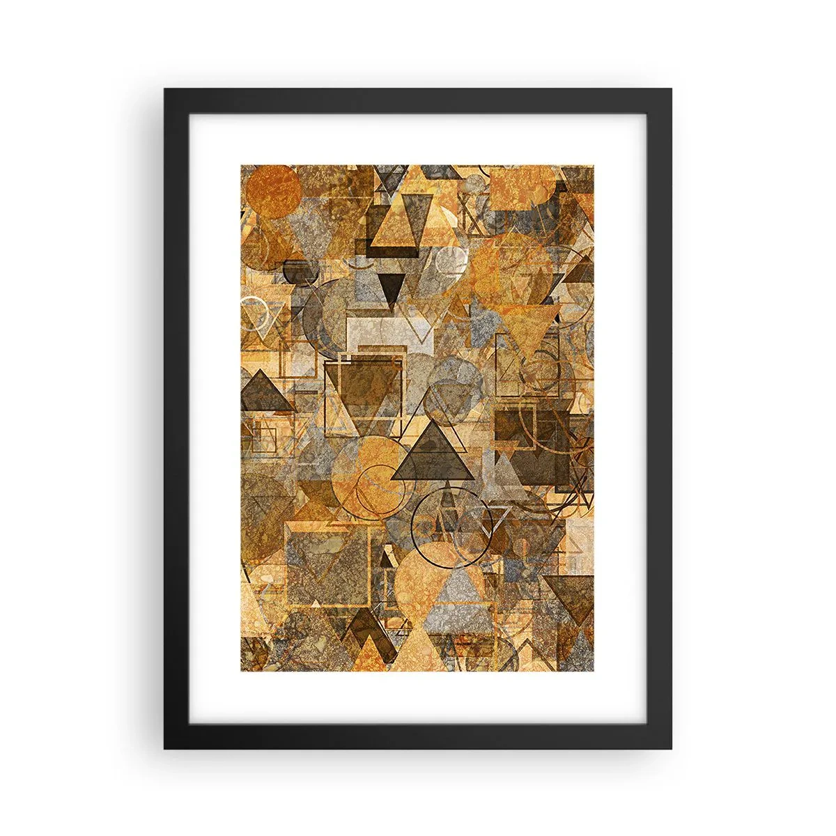 Poster în ramă neagră - Lumea băgată în formă - 30x40 cm