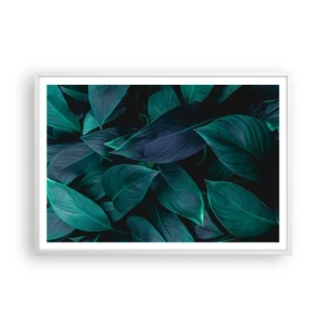 Poster în ramă albă - Verdeața în sine - 100x70 cm