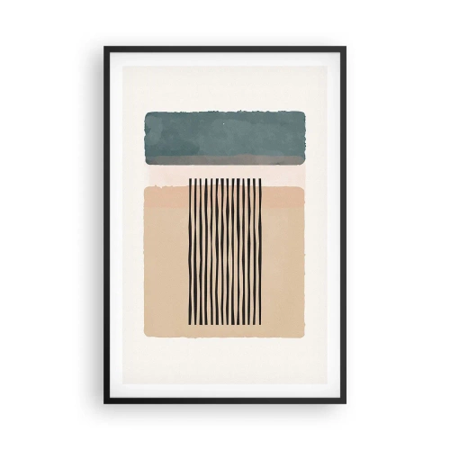 Poster în ramă neagră - Totul este în regulă - 61x91 cm