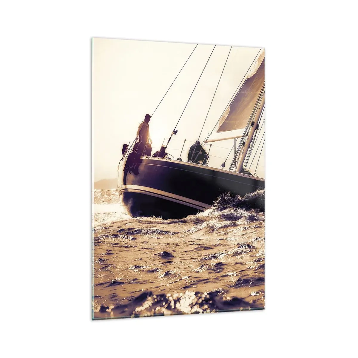 Tablou pe sticlă - Pânzele sunt gata - 80x120 cm