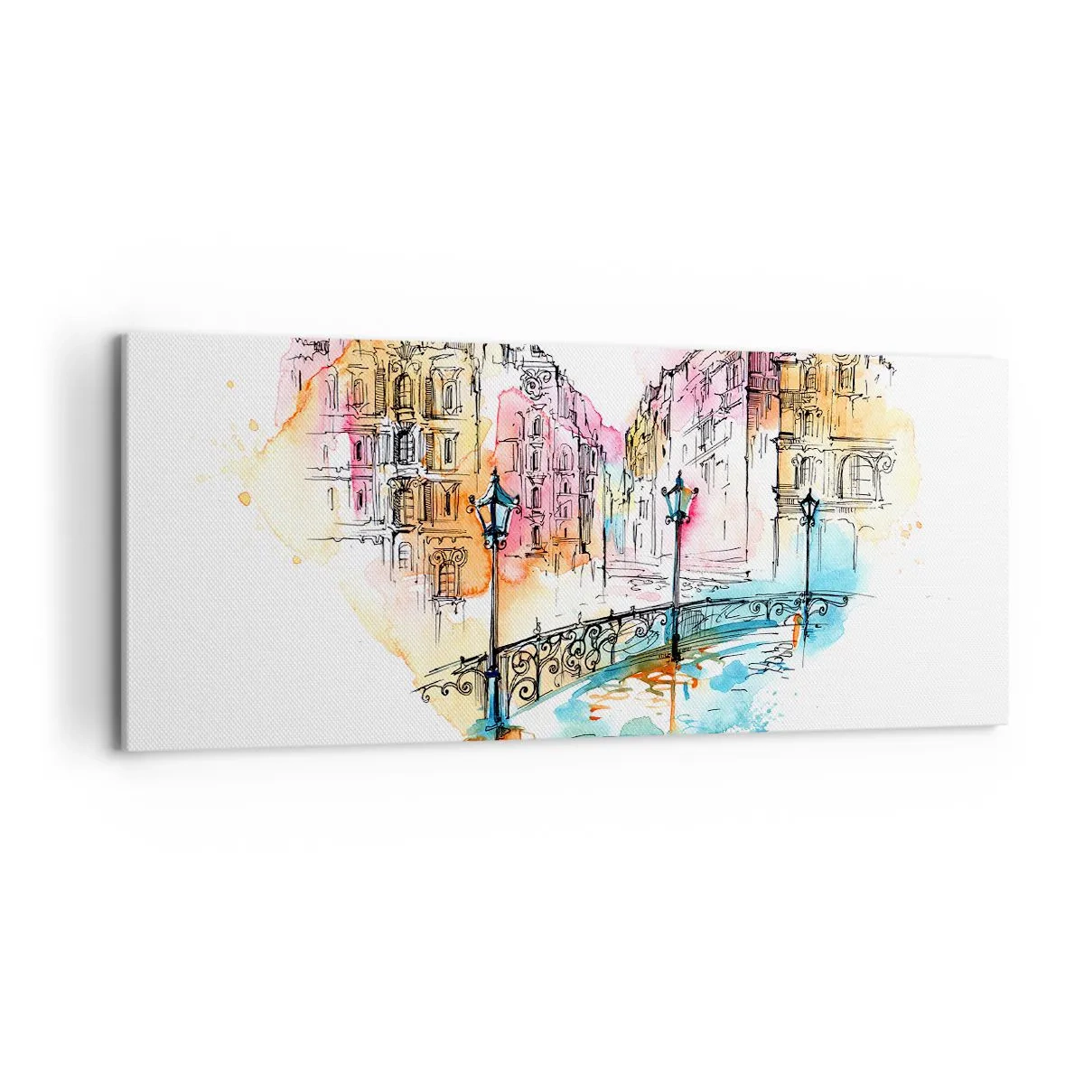 Tablou pe pânză - Inima orașului - 120x50 cm