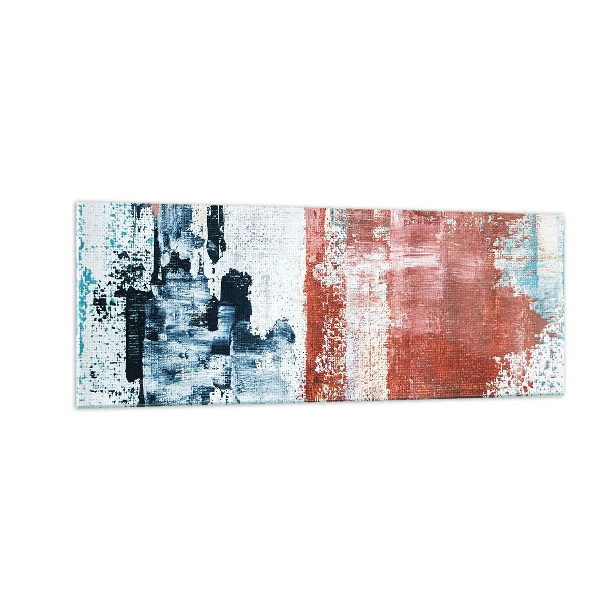 Tablou pe sticlă - Jumi-juma abstract - 140x50 cm