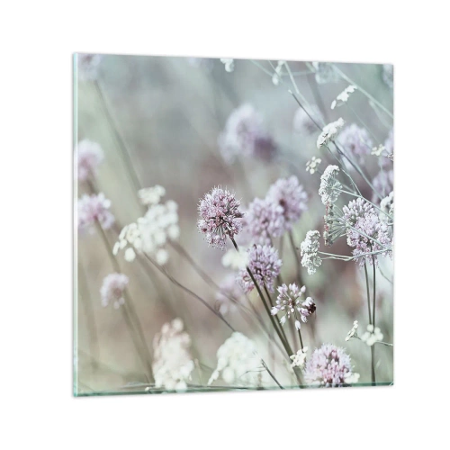 Tablou pe sticlă - Ierburi dulci filigranate - 30x30 cm