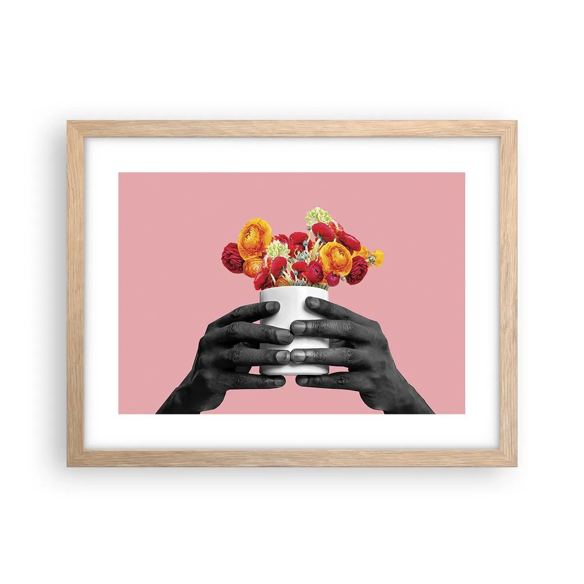 Poster în ramă de stejar deschis - Apoteoza vieții - 40x30 cm