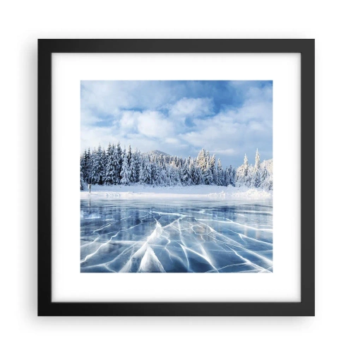 Poster în ramă neagră - O priveliște orbitoare și cristalină - 30x30 cm