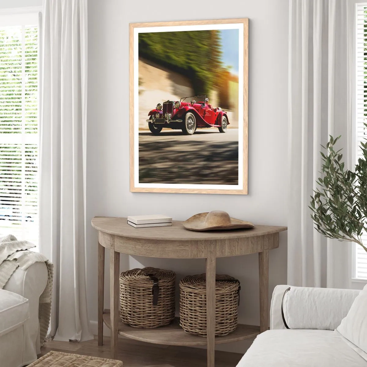 Poster în ramă de stejar deschis - Mai frumoasă decât Nike din Samothrace - 30x40 cm