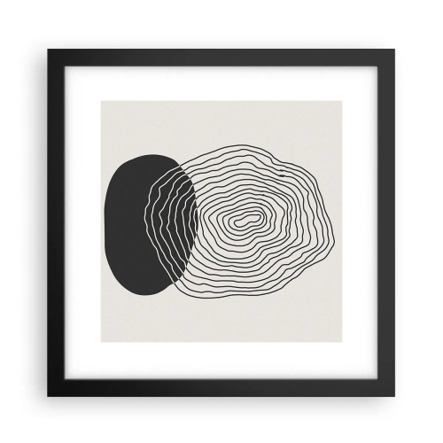 Poster în ramă neagră - Persistență și vibrațiile - 30x30 cm