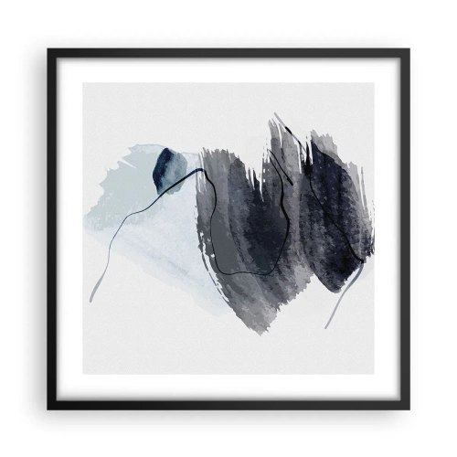 Poster în ramă neagră - Intensitate și mișcare - 50x50 cm