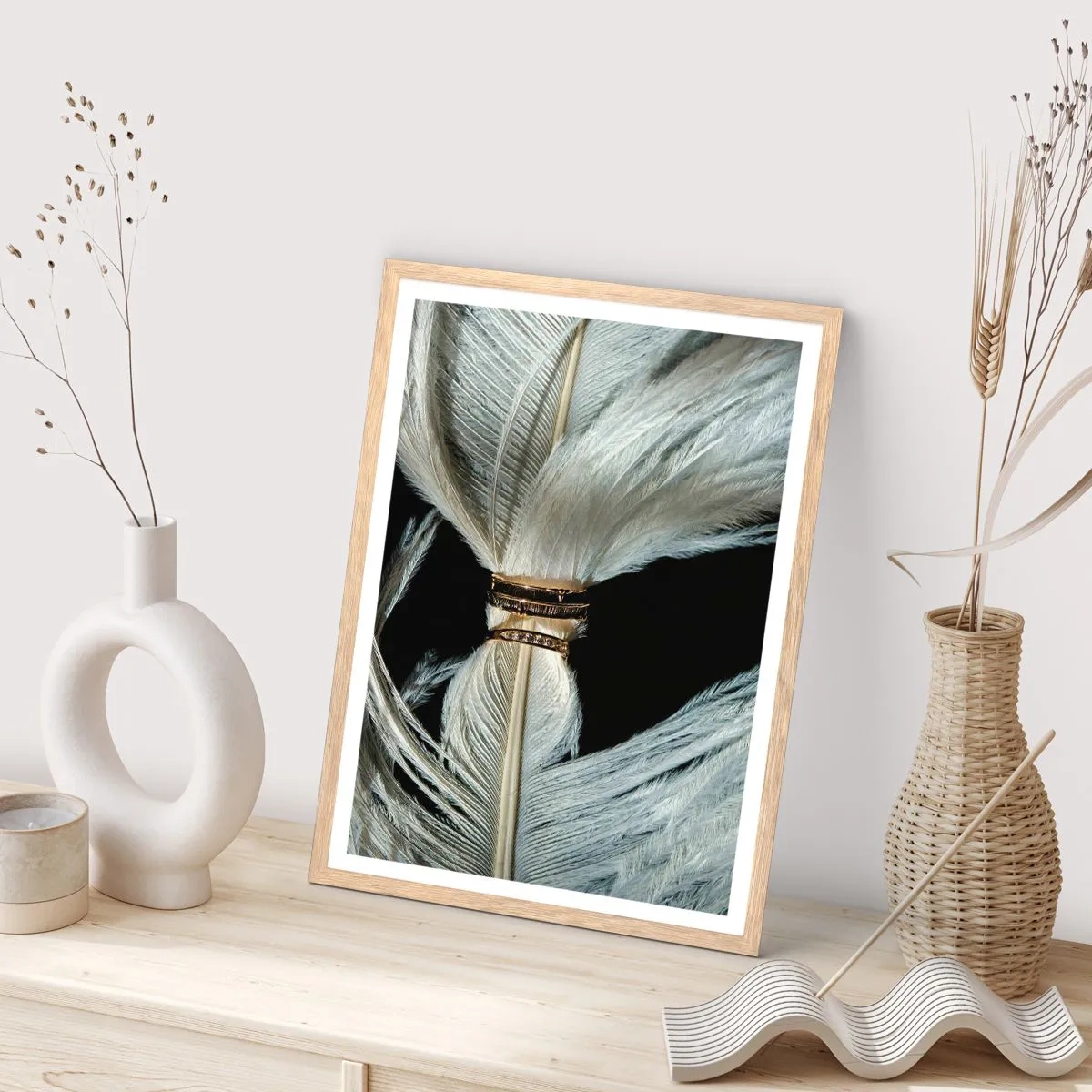 Poster în ramă de stejar deschis - ...și nu te voi părăsi.. - 50x70 cm