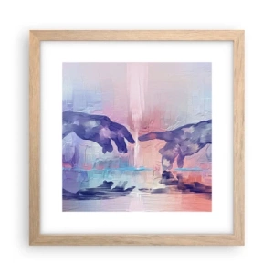 Poster în ramă de stejar deschis - Scânteia divină a vieții - 30x30 cm