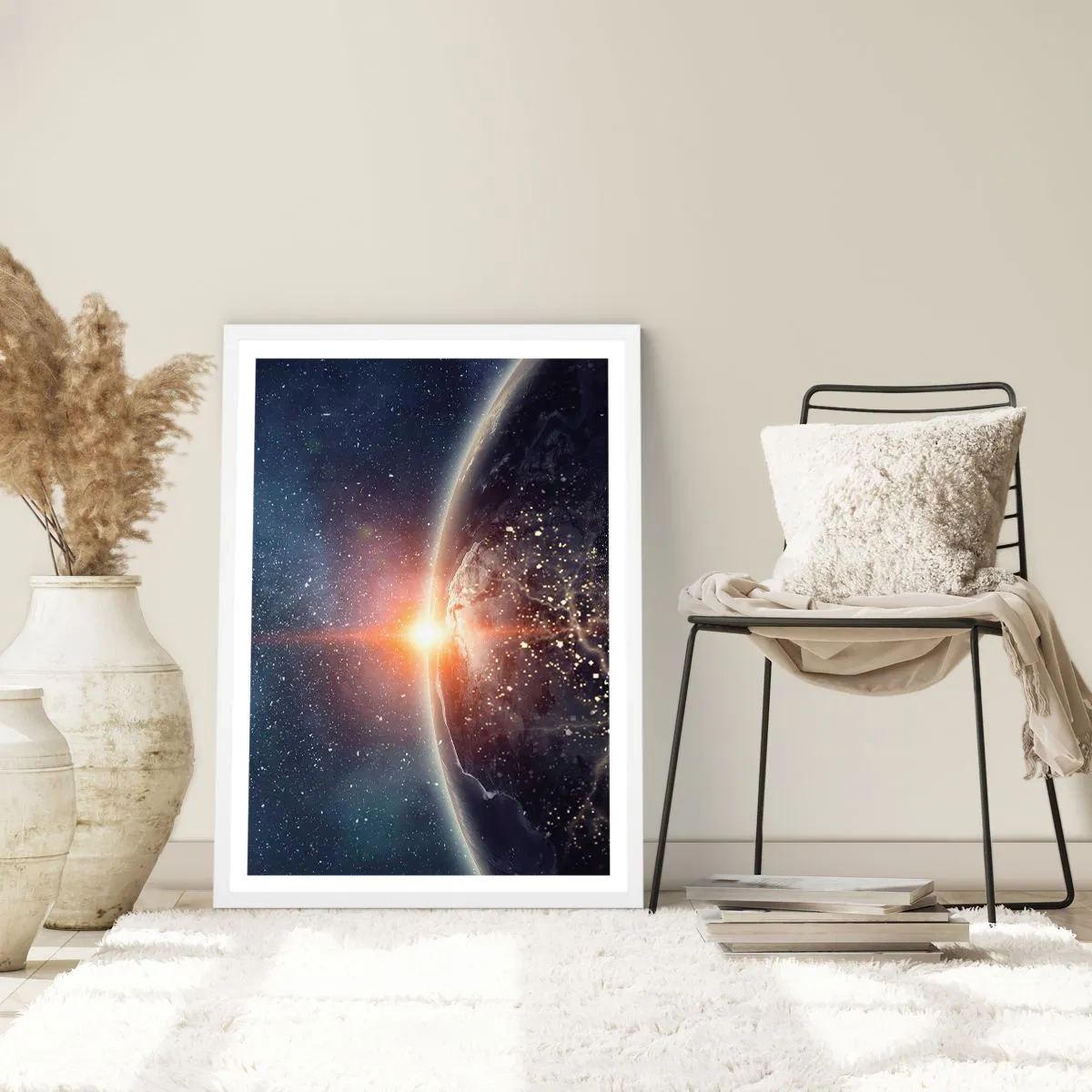 Poster în ramă albă - Într-o nouă perspectivă - 50x70 cm