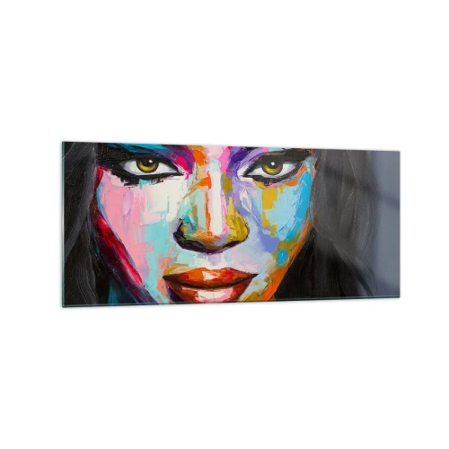 Tablou pe sticlă - Nu-ți poți lua ochii de la - 120x50 cm