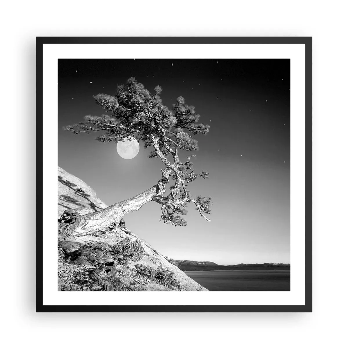 Poster în ramă neagră - Războinicul victorios - 60x60 cm