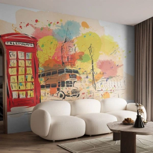 Tapet Premium Canvas - Orașul varietăților - Oraș, Londra, Abstracția - 100x70 cm