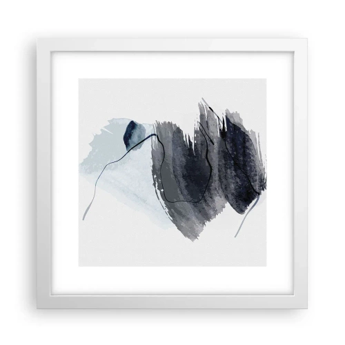 Poster în ramă albă - Intensitate și mișcare - 30x30 cm