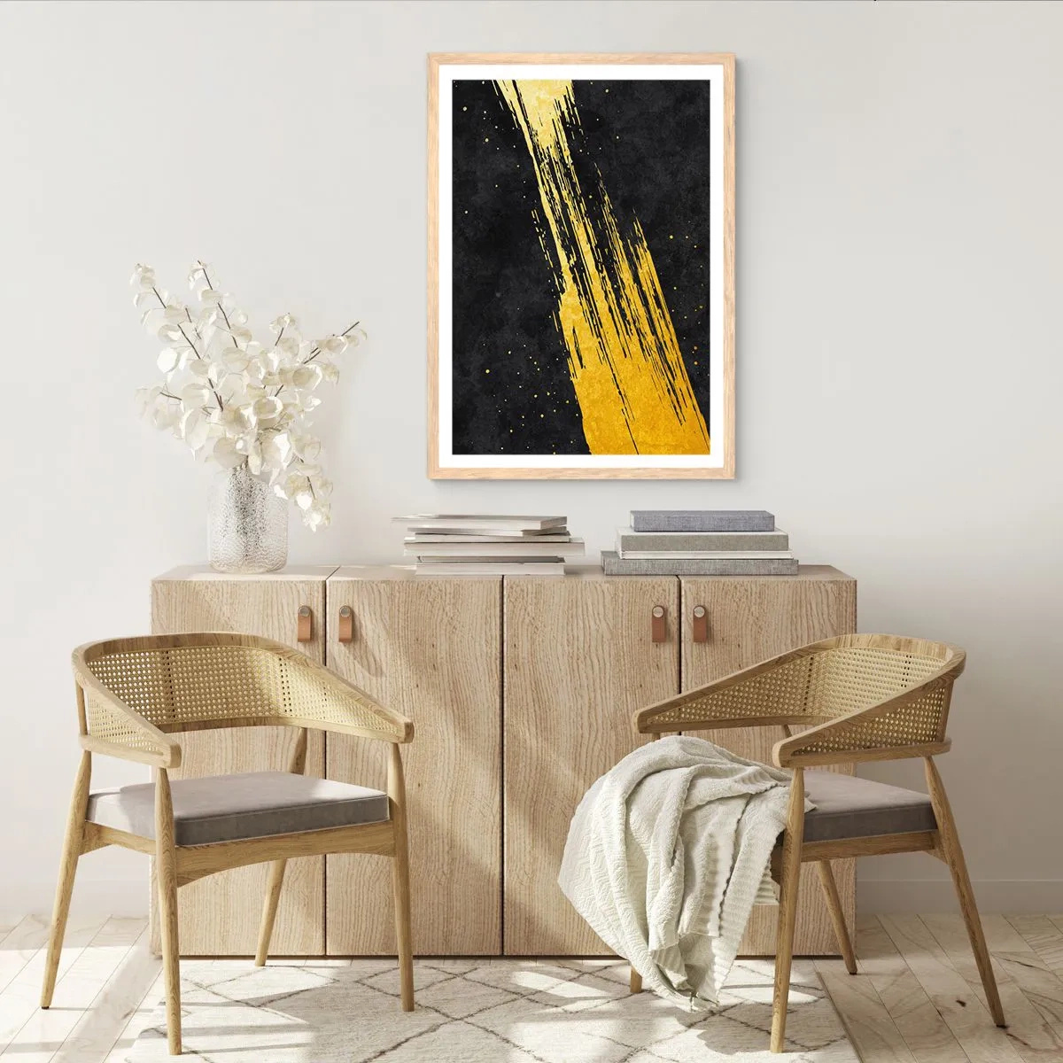 Poster în ramă de stejar deschis - Salt în hiperspațiu - 30x40 cm