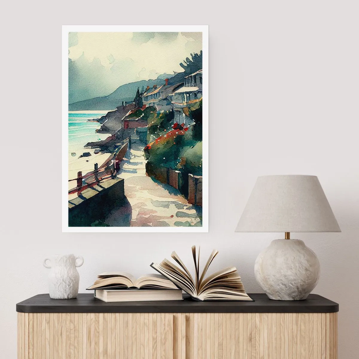 Poster - Orășel mediteraneean - 70x100 cm