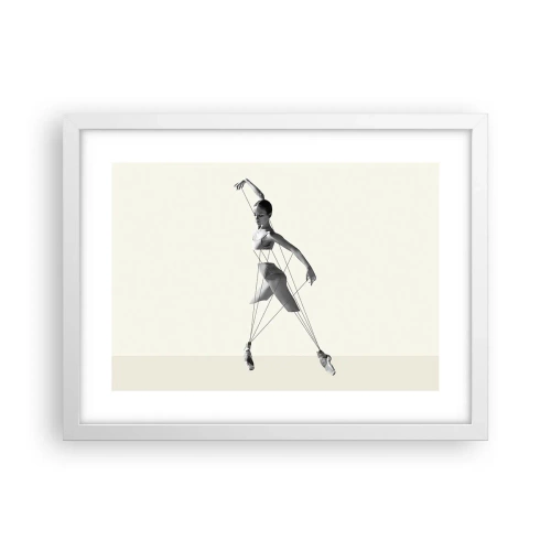 Poster în ramă albă - Într-un teatru de lumină - 40x30 cm