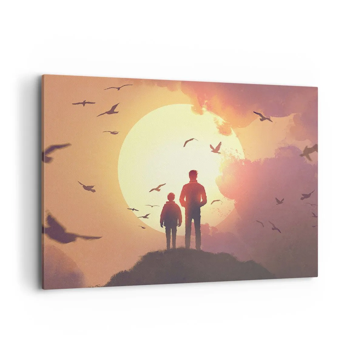 Tablou pe pânză - Față în față cu soarele - 100x70 cm