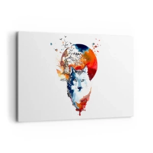 Tablou pe pânză - Bot în bot cu noaptea - 120x80 cm