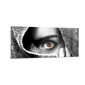 Tablou pe sticlă - Află secretul - 100x40 cm