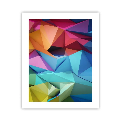 Poster - Origami de curcubeu - 40x50 cm