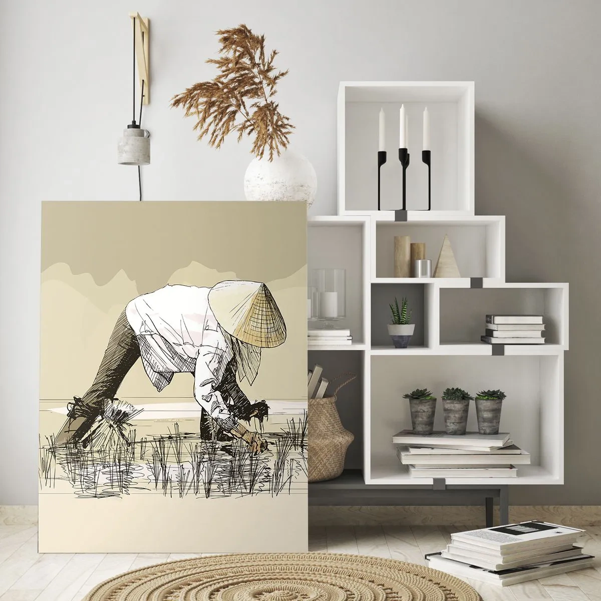 Tablou pe sticlă - O recoltă reușită - 50x70 cm