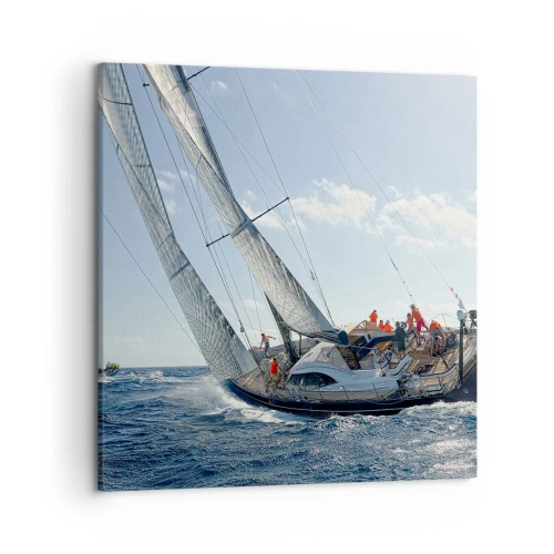 Tablou pe pânză - Să câștige cel mai bun - 50x50 cm