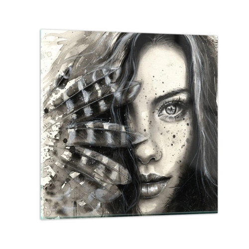 Tablou pe sticlă - Frumusețe sălbatică - 30x30 cm