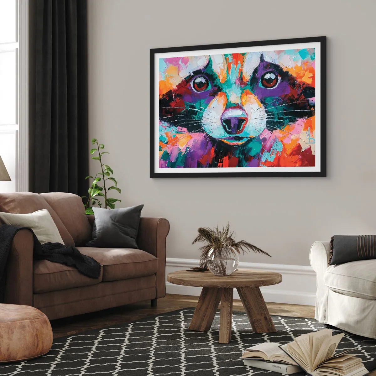 Poster în ramă neagră - Doar emoții bune - 70x50 cm