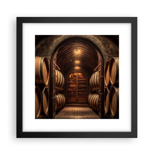 Poster în ramă neagră - Beciul cu atmosferă - 30x30 cm