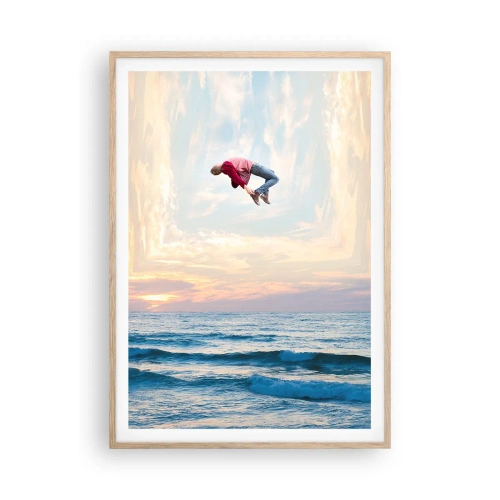 Poster în ramă de stejar deschis - Spre o altă dimensiune - 70x100 cm