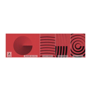 Mostră tapet Premium Sand - Mișcare circulară - Minimalism, roată, Linii - 100x30 cm