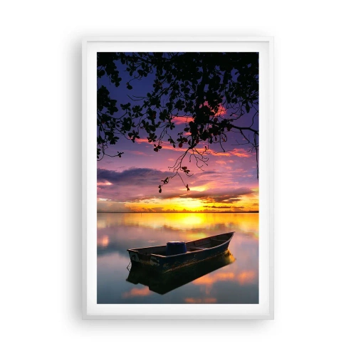 Poster în ramă albă - "Pari să plutești în mijlocul cerului...” - 61x91 cm