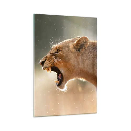 Tablou pe sticlă - Încearcă să nu asculți - 80x120 cm