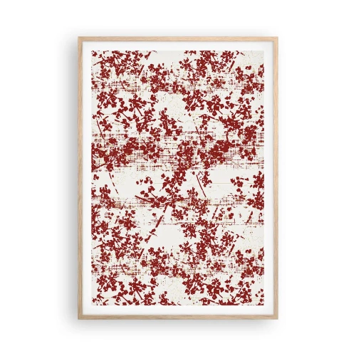 Poster în ramă de stejar deschis - Ca un percal vechi - 70x100 cm