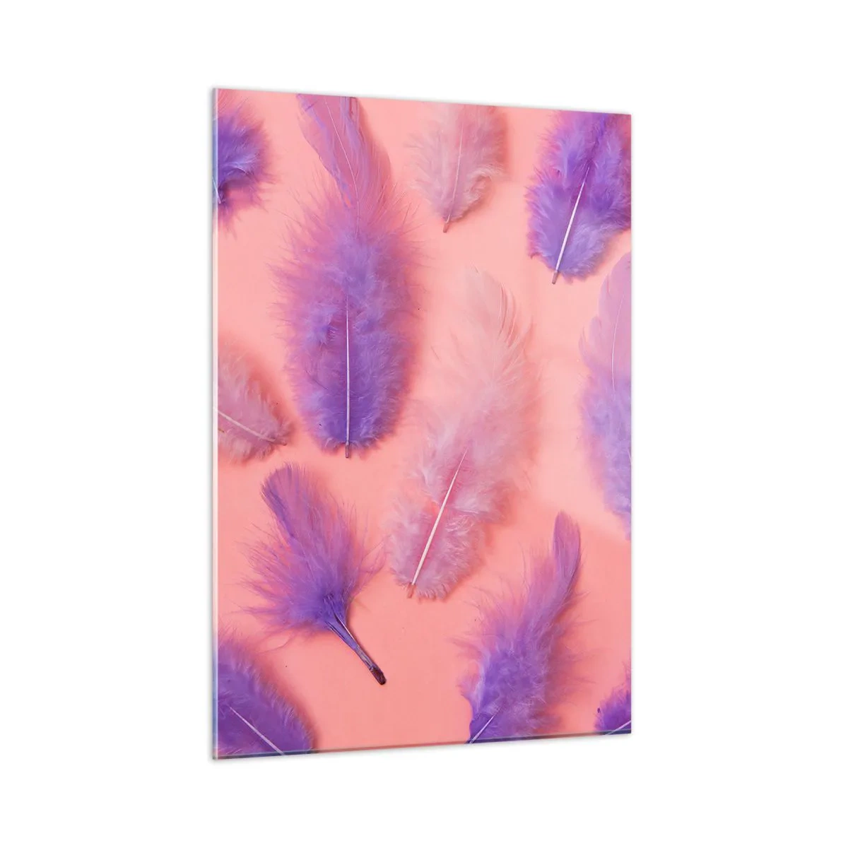 Tablou pe sticlă - Pasăre liliac de dorință - 50x70 cm
