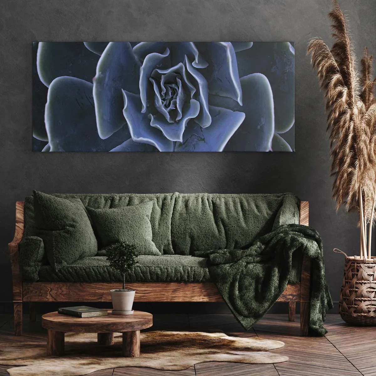 Tablou pe pânză - Floare de deșert - 100x40 cm