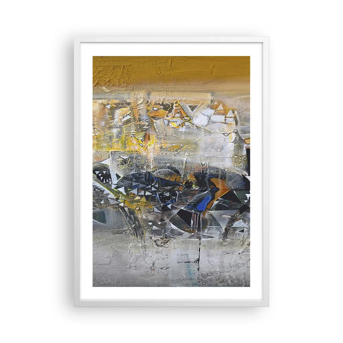 Poster în ramă albă - Totul va fi bine - 50x70 cm