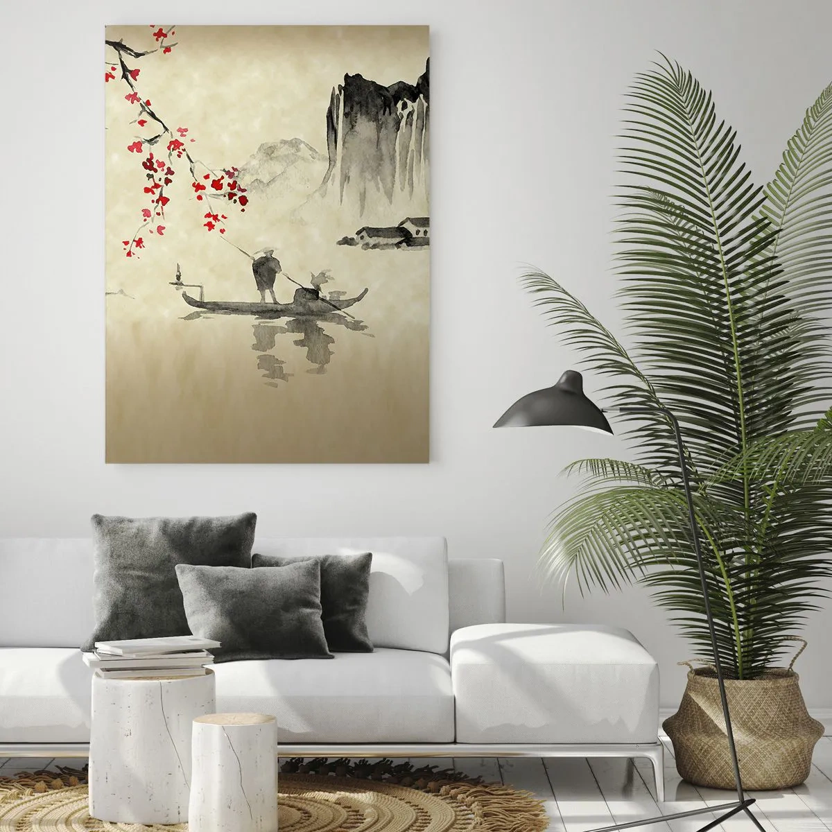 Tablou pe sticlă - În țara florilor de cireș - 50x70 cm