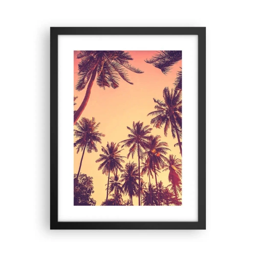 Poster în ramă neagră - Variație tropicală - 30x40 cm