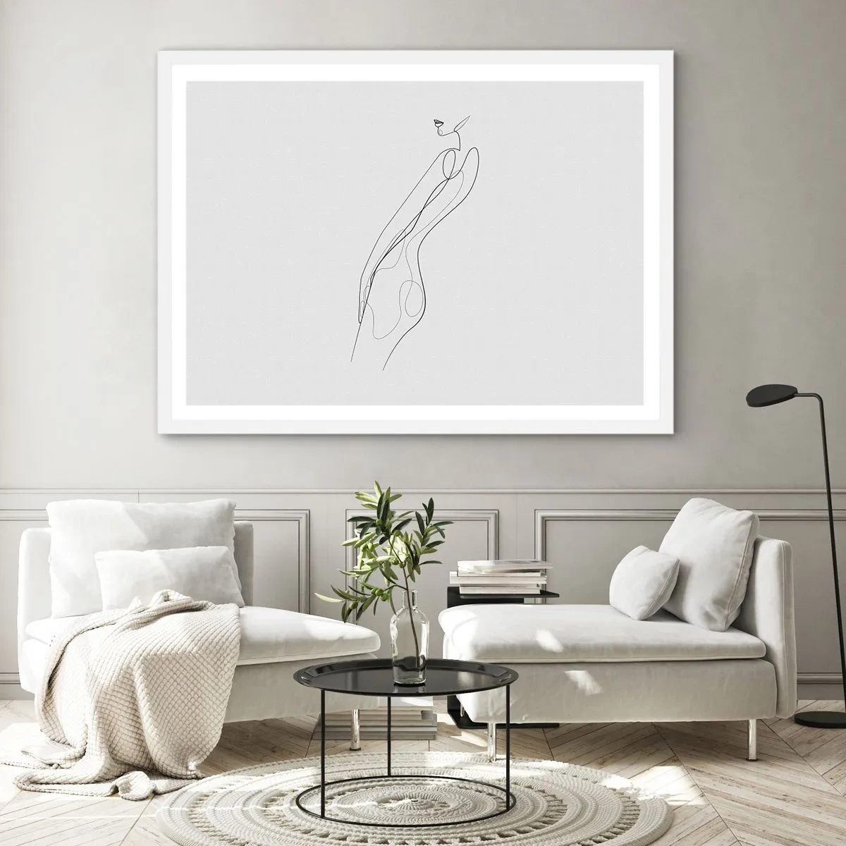 Poster în ramă albă - Abia o promisiune - 70x50 cm