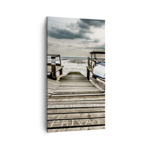 Tablou pe pânză - Plaja din nord - 45x80 cm