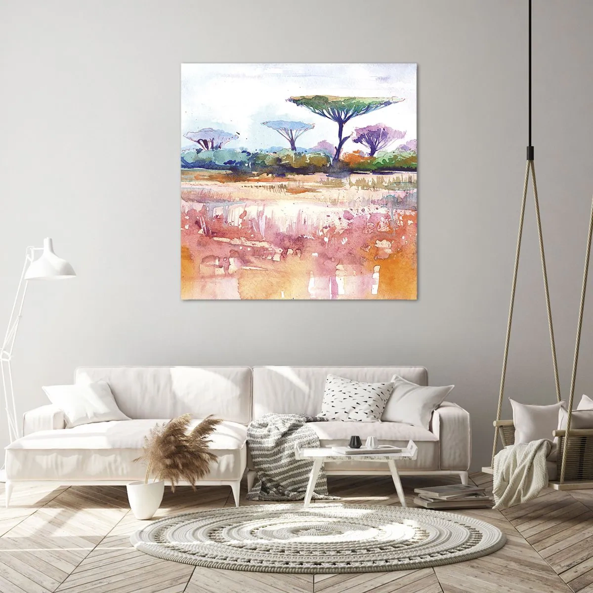 Tablou pe pânză - Culorile savanei - 60x60 cm