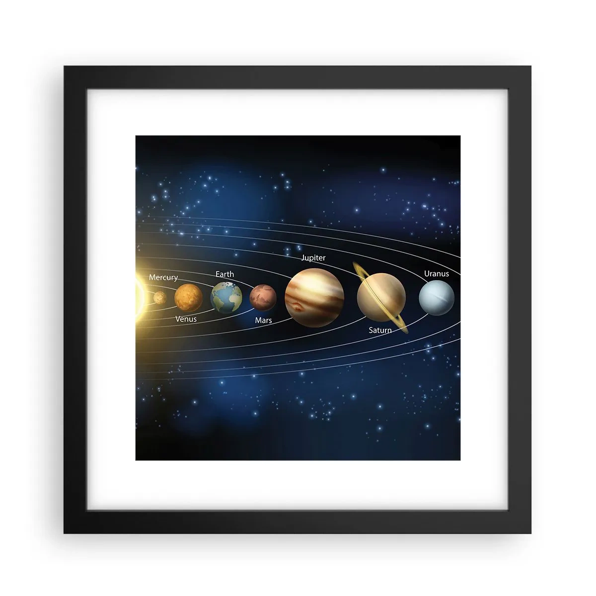 Poster în ramă neagră - Una din zece - 30x30 cm