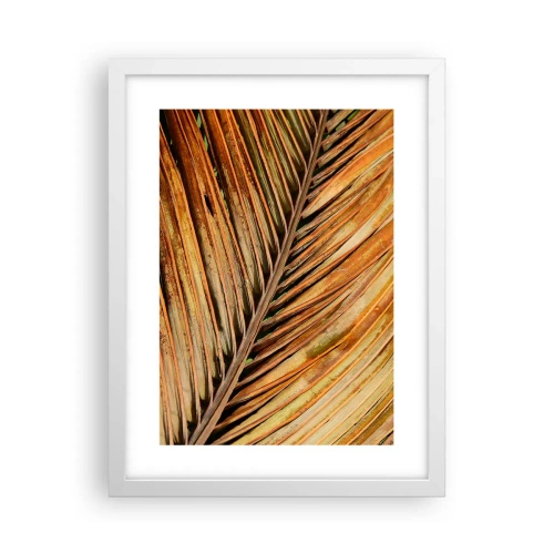 Poster în ramă albă - Aur de nucă de cocos - 30x40 cm