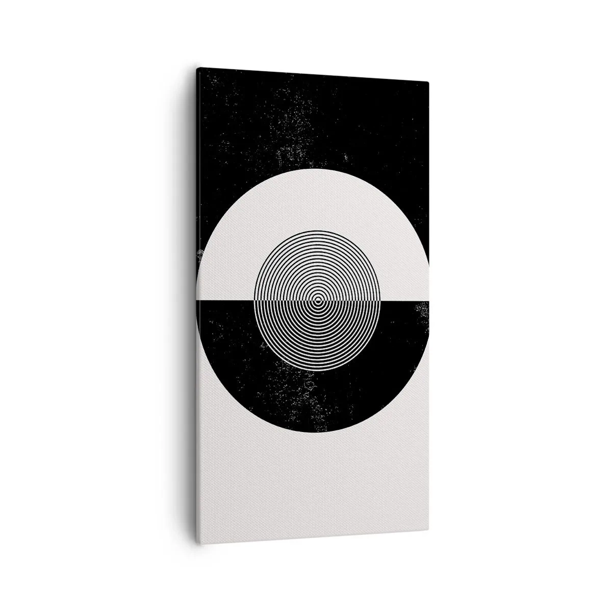 Tablou pe pânză - Armonie în alb și negru - 55x100 cm